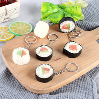 Realistic Japanese Sushi Food Keychain Charm