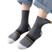 Men's Mid-Calf Cotton Socks, Thickened Warm Breathable Sports Socks