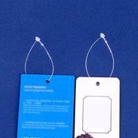 Transparent Round Head Tag String Disposable Hanging Merchandise Label Rope Plastic Snap Lock Pin Tag Fastener Wholesale
