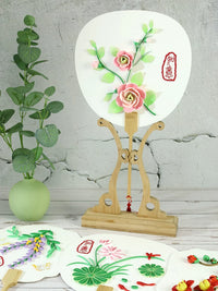 Quilling Art Chinese Style Round Fan DIY Material Kit for Students and Craft Activities
