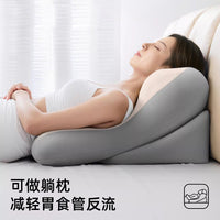 Memory Foam Bedside Backrest Pillow for Reading and Phone Use