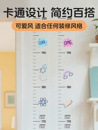 Removable Height Measurement Wall Stickers for Babies, Transparent Height Ruler, Won't Damage Walls, Children's Height Measuring Tool