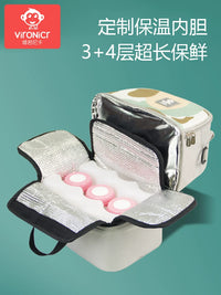 Vironicr Breast Milk Cooler Bag with Ice Packs and Liner for Pumping Moms