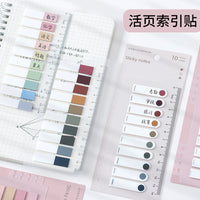 Morandi Transparent PET Index Sticky Notes Set