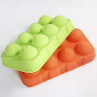 Food Grade Silicone 8-Cavity Ice Ball Mold for Whiskey and Cocktails