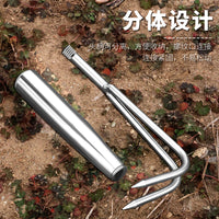 Stainless Steel Hand Rake for Gardening and Clam Digging, 3-7 Tine Soil Loosening Tool
