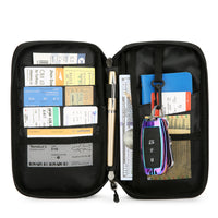 Multi-functional Travel Document Holder with Card Slots and Neck Lanyard