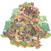 3D Diorama Sticker Kit for DIY Miniature Scenes - Korean Style Stress Relief Christmas Cartoon PET Stickers