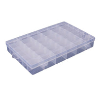 Detachable Storage Box with 36 Grids, Transparent Plastic Bobbin Set for Cross Stitch Thread Winding Boards