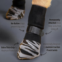 Waterproof Anti-Slip Dog Boots for Medium to Large Breeds, Pet Paw Protectors