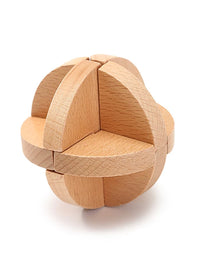 Wooden Interlocking Puzzle Brain Teaser for Kids and Adults