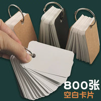 Mini Portable Ring-Bound Notebook Set for Notes, DIY Cards, and Study
