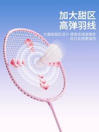 Professional Carbon Fiber Badminton Racket Set for Adults and Children - Lightweight and Durable