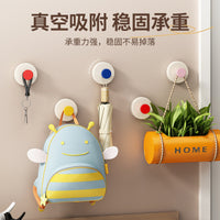 Suction Cup Hooks for Bathroom and Door, Punch-Free Heavy Duty Vacuum Hooks, Reusable Wall Hangers