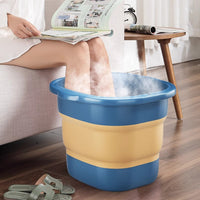 Portable Silicone Folding Basin for Face Washing, Vegetable Washing, Foot Soaking - Multi-use for Dorms