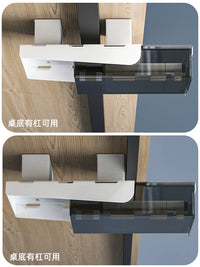 Under-Desk Invisible Drawer Organizer for Office Stationery and Desk Storage