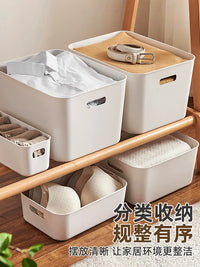 Lidded Storage Bins for Cosmetics, Snacks, and Sundries - Desktop & Bathroom Organizer
