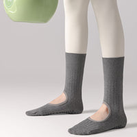 Non-Slip Yoga Pilates Barre Socks for Women, Mid-Calf Athletic Grip Socks
