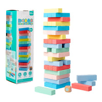 Kids Wooden Stacking Blocks Number Tower Game Educational Toy