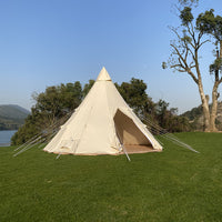 Flyon Pyramid Camping Tent, Waterproof Sunshade, Single-Layer Breathable Outdoor Indian Tent