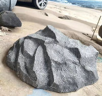 Realistic Manhole Cover Stone Garden Ornament, Weatherproof Outdoor Landscape Decoration