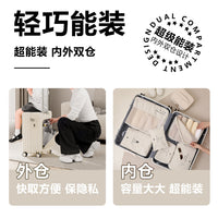 Kids Ride-On Suitcase with Seat, Multifunctional Travel Luggage for Children, 20/24 Inch Carry-On/Checked