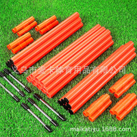 Portable Soccer/Basketball Training Agility Poles with Ground Spikes