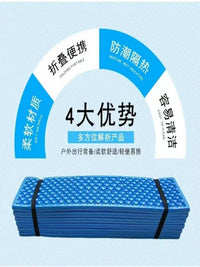 Egg Crate Foam Camping Sleeping Pad, Ultralight Foldable Moisture-Proof Mat for Outdoor Tent