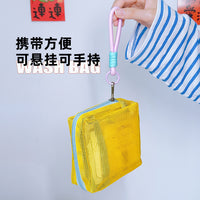 Portable Mesh Beach Tote Bag Large Capacity Travel Cosmetic Organizer