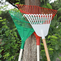 Agricultural Garden Rake for Loosening Soil and Spreading Seeds, Plastic Leaf Rake
