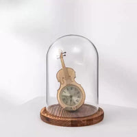 Acrylic Display Case with Wooden Base for Collectibles and Figurines, Dustproof Round Clear Showcase