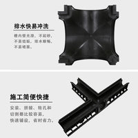 HDPE Linear Drainage Channel U-shaped Trench Drain for Kitchen and Outdoor Use