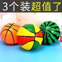 Inflatable 9-inch Watermelon, Basketball, and Soccer Balls for Kids' Indoor/Outdoor Play