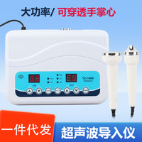 Ultrasonic Facial Cleansing & Massaging Device with Flat and Pointed Probes for Home and Salon Use