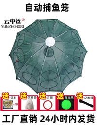 Automatic Foldable Fishing Net Trap for Eels, Shrimp, and Lobster
