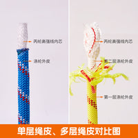 Nylon Climbing Rope for Mountaineering, Rappelling, Training, Fire Rescue, and Aerial Work Safety