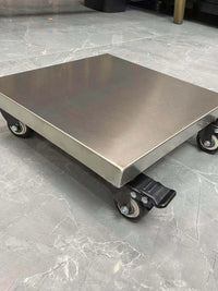 Heavy-Duty Stainless Steel/Galvanized Steel Dolly Cart with Swivel Locking Wheels for Planters & Moving