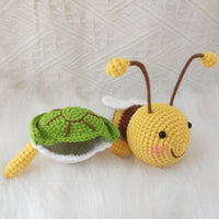 Crochet Turtle Doll DIY Kit or Finished Plushie - Handmade Gift for Friends