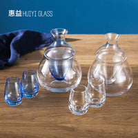 Japanese Style Double-Walled Ice Wine Decanter & Warmer for Sake, Whiskey, Coffee - All-Season Use