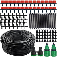 DIY Drip Irrigation Kit with Adjustable Emitters for Garden and Plant Watering