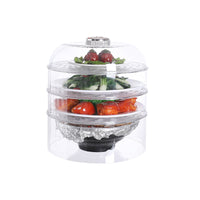 Stackable Transparent Food Cover for Parties and Picnics, Reusable Plastic Dish Cover for Camping and Home Use