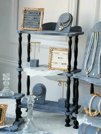 Nordic Style 3-Tier Jewelry Display Stand for Necklaces, Bracelets, and Rings - Large Capacity Storage Organizer