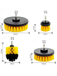 Power Drill Brush Attachment Set for Household Cleaning - Multi-Purpose Scrubber for Kitchen, Bathroom, Carpet, Tile