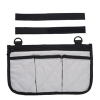 Wheelchair Armrest Side Storage Bag Multi-Pocket Stroller Organizer