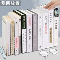 L-shaped Acrylic Bookends for Desk Organization, Thickened Transparent Book Dividers