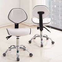 Ergonomic Saddle Stool with Backrest for Dental, Medical, and Salon Professionals