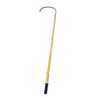 Telescopic Rescue Hook Pole for Flood Control and Pool Safety, Stainless Steel and Fiberglass