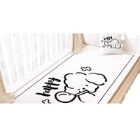 Dopamine Color Flannel Bay Window Mat Non-Slip Balcony Cushion for All Seasons