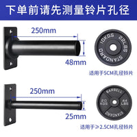 Wall-Mounted Barbell Plate & Accessory Storage Rack