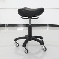 Adjustable Swivel Salon Stool with Wheels for Hairdressers and Barbers